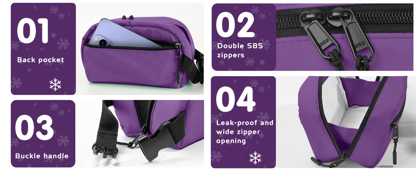 Cerbonny Mini Freezable Bag - Classical Rounded with 2 detachable Ice Packs