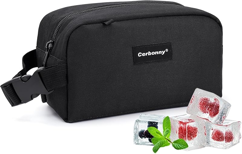 Cerboony Mini Cooler Bag - Solid Square - 4-Can Capacity Upgrade