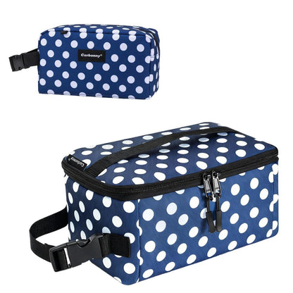 Cerbonny Freezable Bag Set - Square 3 Cans & Double Handles 6 Cans - Built in Detachable Gel Packs