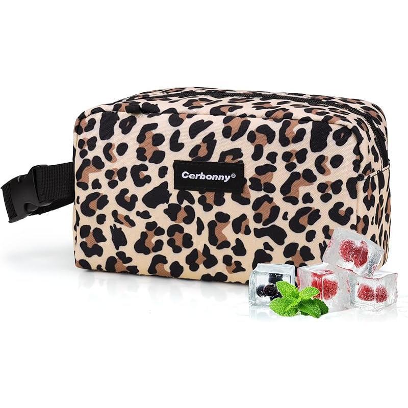 Cerboony Mini Cooler Bag - Classical Solid Square with 2 Detachable Ice Packs