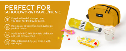 Cerbonny Mini Freezable Bag - Classical Rounded with 2 detachable Ice Packs