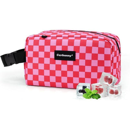 Cerboony Mini Cooler Bag - Classical Solid Square with 2 Detachable Ice Packs