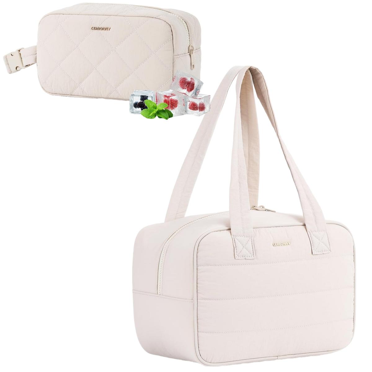 Cerbonny Ethereal Freezable Bag Set - Square Ethereal 3 Cans & Large Ethereal 16 Cans - Built in Detachable Gel Packs