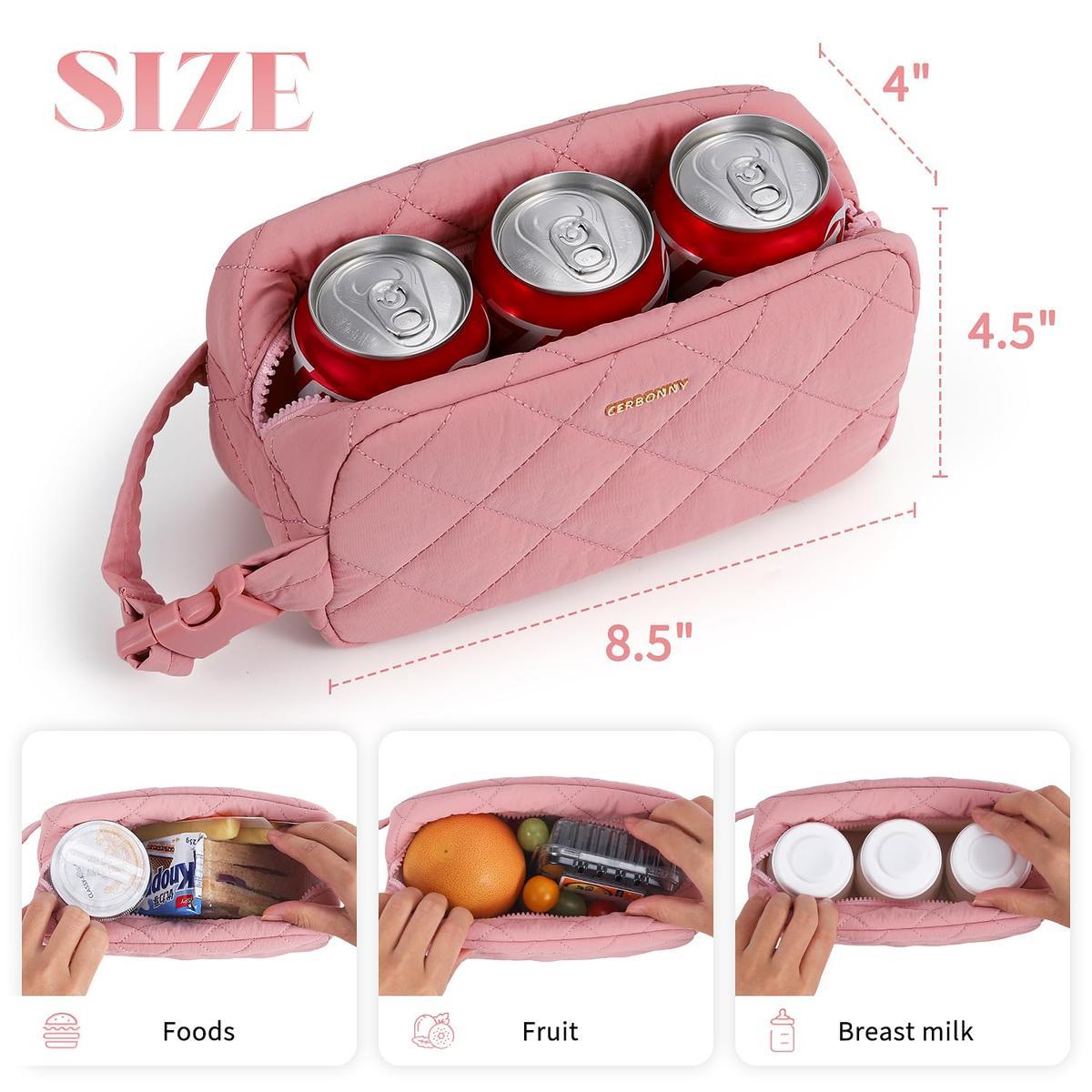 Cerbonny Ethereal Freezable Bag Set - Square Ethereal 3 Cans & Large Ethereal 16 Cans - Built in Detachable Gel Packs