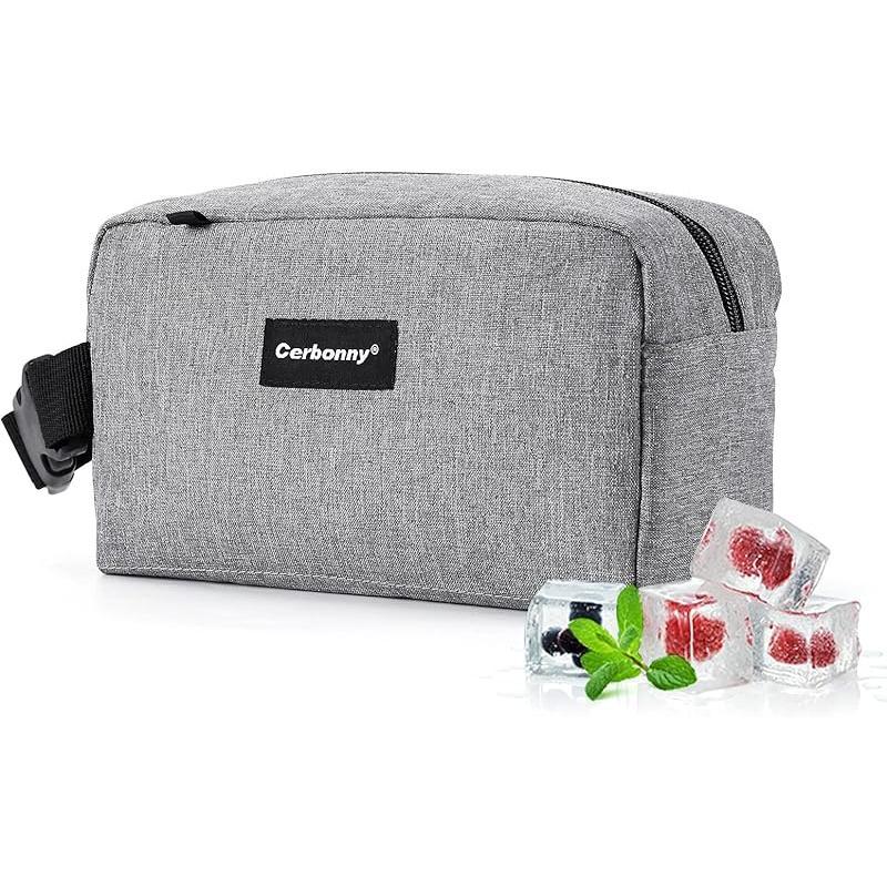 Cerboony Mini Cooler Bag - Classical Solid Square with 2 Detachable Ice Packs