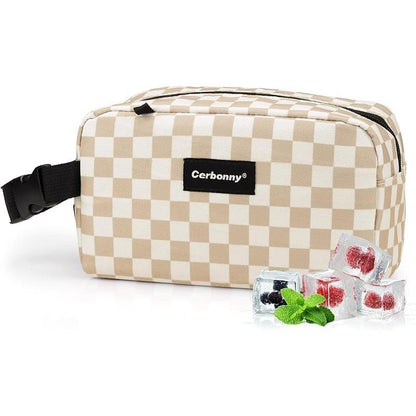 Cerboony Mini Cooler Bag - Classical Solid Square with 2 Detachable Ice Packs
