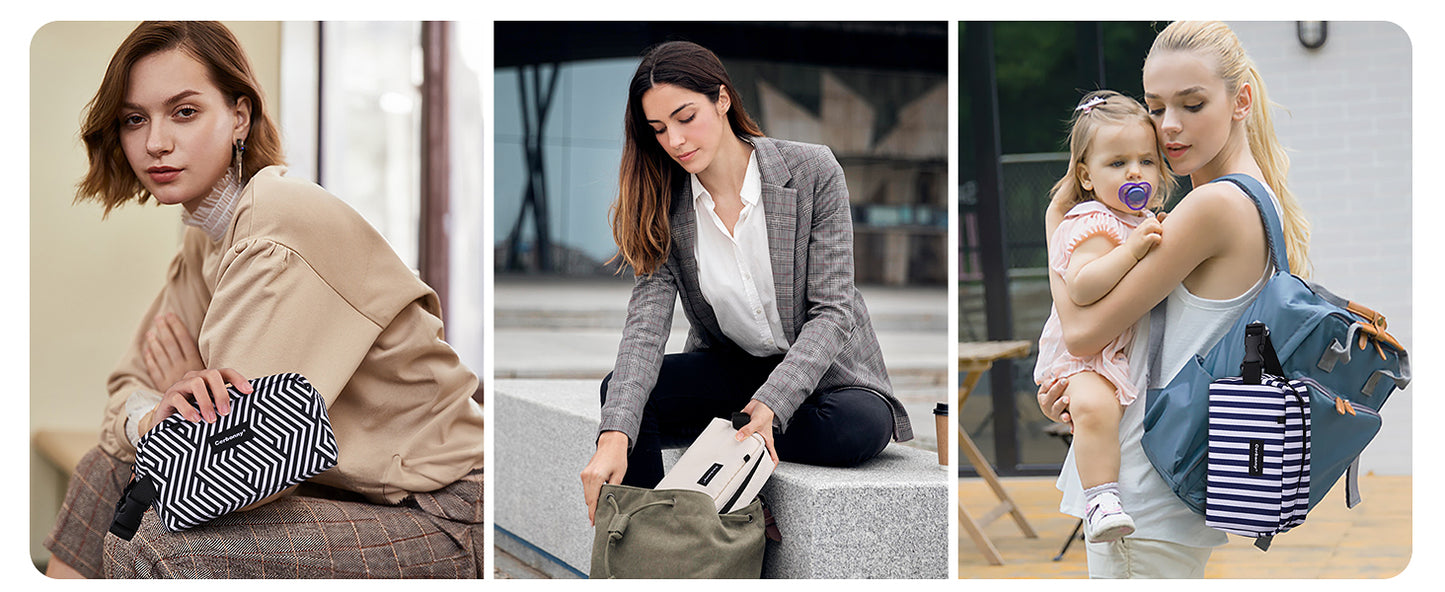 Cerboony Mini Cooler Bag - Classical Solid Square with 2 Detachable Ice Packs