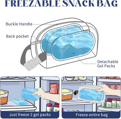 Cerbonny Mini Freezable Bag - Classical Rounded with 2 detachable Ice Packs