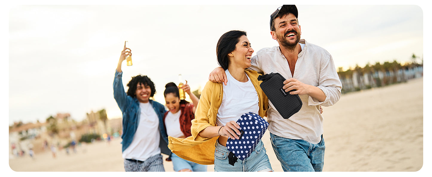 Cerboony Mini Cooler Bag - Solid Square - 4-Can Capacity Upgrade