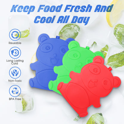 Cerbonny Lunch Box lce Packs (4-Pack) - Panda