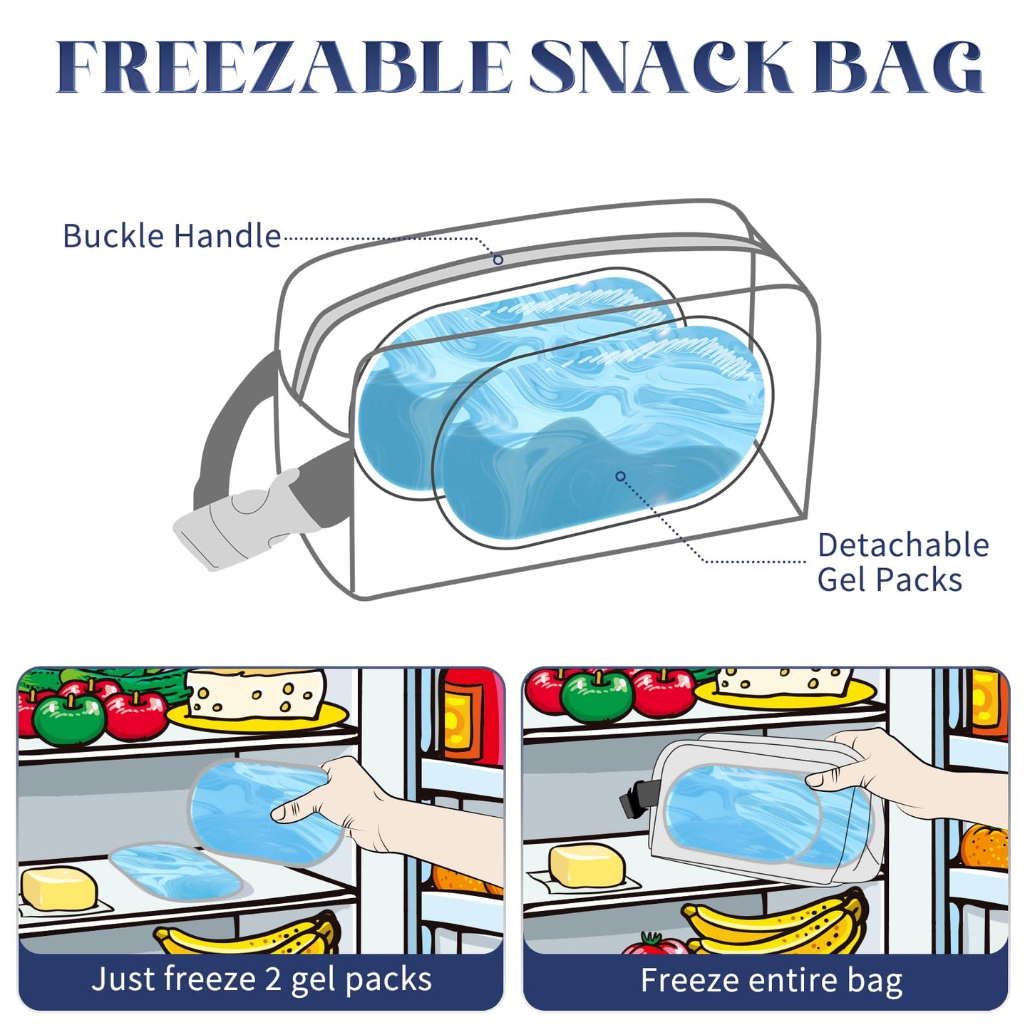 Cerboony Mini Cooler Bag - Solid Square - 4-Can Capacity Upgrade