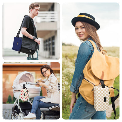 Cerboony Mini Cooler Bag - Solid Square - 4-Can Capacity Upgrade