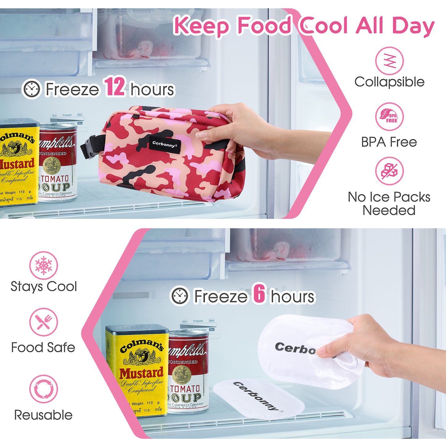 Cerbonny Freezable Snack Bag