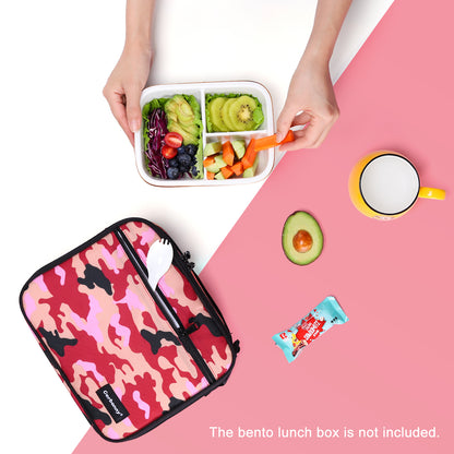 Pink Camo-B Lunch Box with Ice Pack