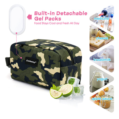 built indetachable gel packs